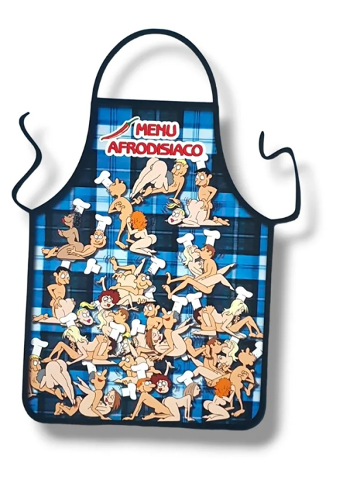 Delantal Tarta Menu Afrodisiaco - Camisetas y Delantales para Despedidas