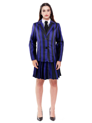 Disfraz de Miércoles Amiga Uniforme para Mujer - Disfraces de la Familia Addams