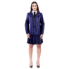 Disfraz de Miércoles Amiga Uniforme para Mujer - Disfraces de la Familia Addams