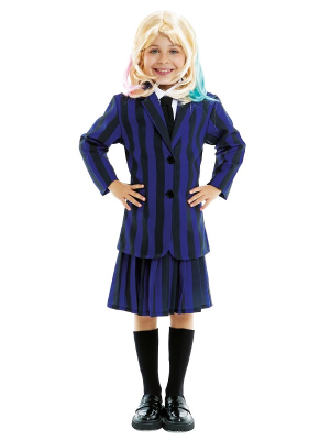 Disfraz de Miércoles Amiga Uniforme para Niña - Disfraces de la Familia Addams