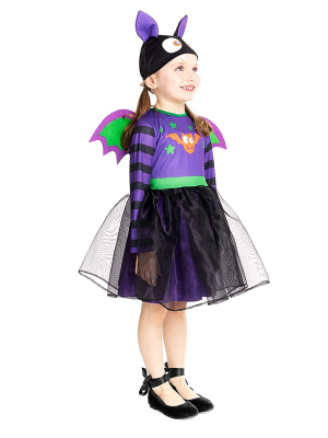 Disfraz de Vampiresa Murcielago para Bebe - Disfraces Halloween Vampiros - Disfraces de Vampiros y Vampiresas para Bebes