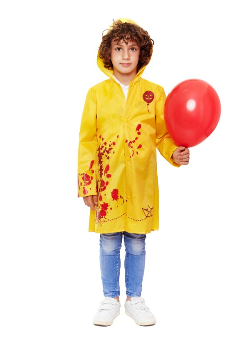 Disfraz de Payaso Asesino It Chubasquero para Niño - Disfraces de Halloween Pennywise - Disfraces de Payaso Asesino de Cine Infa