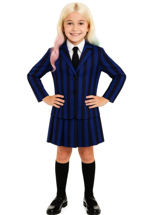 Disfraz de Miércoles Amiga Uniforme Enid Sinclair - Disfraces de la Familia Addams niñas