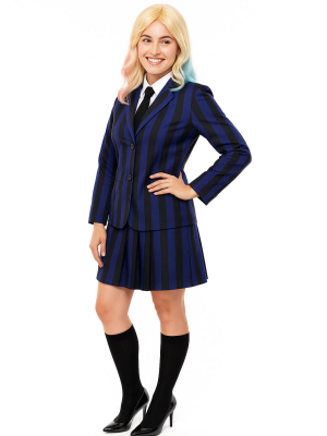 Disfraz de Miércoles Amiga Uniforme Enid Sinclair - Disfraces de la Familia Addams mujer