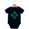 Body Lauburu Verde Bebe Azul - Euskal Jantziak - Camisetas y Body's Regionales Bebe