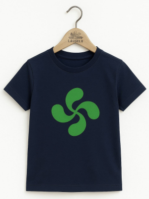Camiseta Lauburu Verde Azul Bebe - Trajes Regionales
