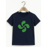 Camiseta Lauburu Verde Azul Bebe - Trajes Regionales