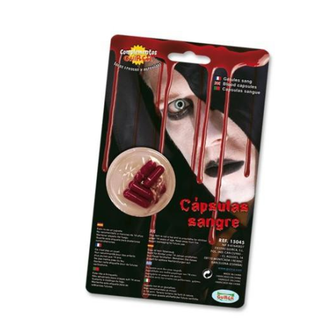 Sangre en Capsulas Oral - Maquillaje y Caracterizacion