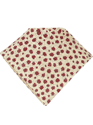Pañuelo Casera Flores Granates - Zapi Euskal Jantziak
