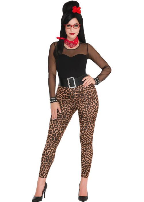 Disfraz De Rockera Amy Winehouse Con Peluca - Disfraces Pin Up