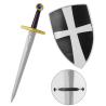 còpia de còpia de Set Escudo Y Espadas Medieval Infantil