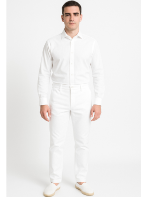 Pantalon blanco Dantzari hombre - Pantalones San fermin - Trajes Regionales Vascos