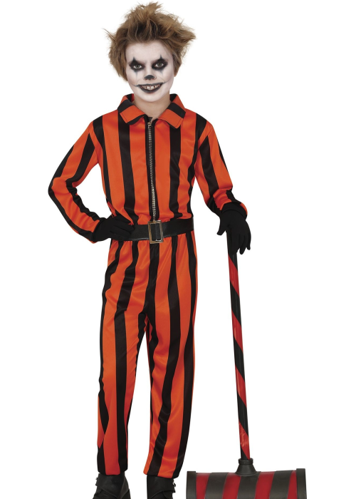 Disfraz de Arlequin Prisionero Infantil - Disfraces Halloween Payasos - Disfraces de Payasos Siniestros Infantiles