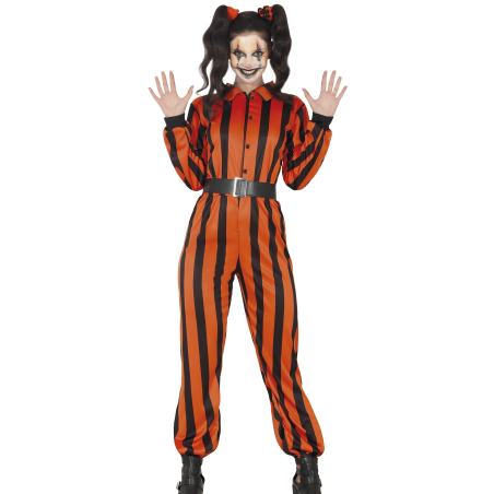 Disfraz de Arlequina Prisionera para Mujer - Disfraces Halloween Payasos