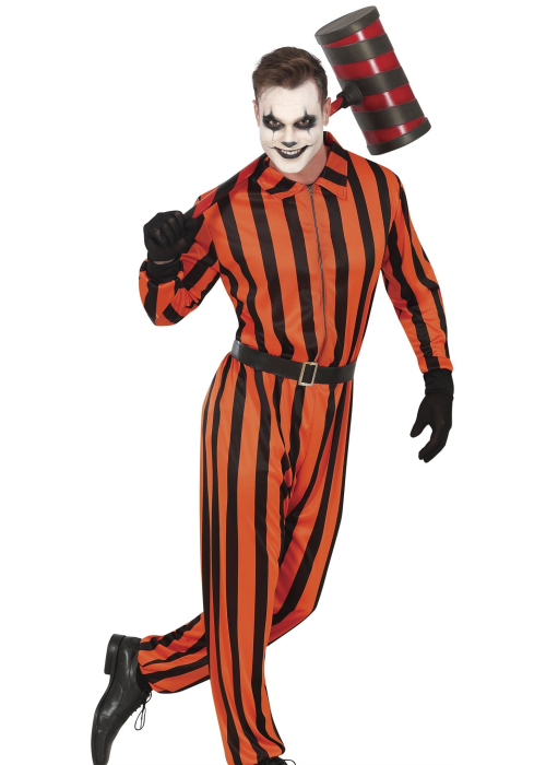 Disfraz de Arlequin Prisionero para Hombre - Disfraces Halloween Payasos Adultos