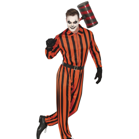 Disfraz de Arlequin Prisionero para Hombre - Disfraces Halloween Payasos Adultos