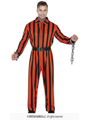 Disfraz de Arlequin Prisionero para Hombre - Disfraces Halloween Payasos - Disfraces de Payasos Siniestros para Hombre