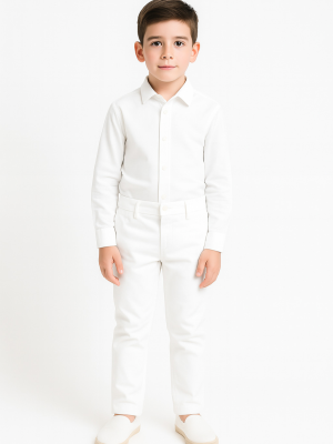 Pantalon blanco Dantzari Niño - Pantalones San fermin - Trajes Vascos