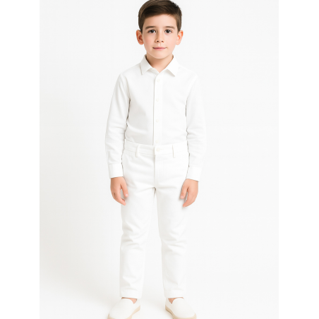 Pantalon blanco Dantzari Niño - Pantalones San fermin - Euskal Jantziak