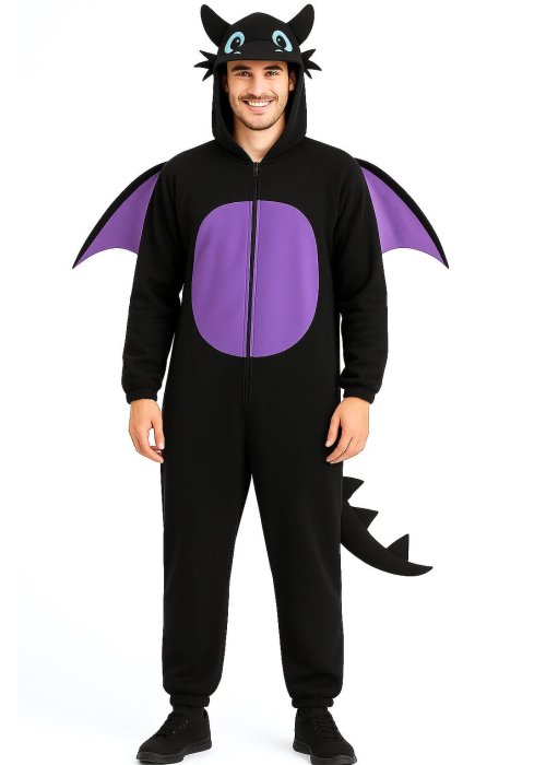 Disfraz de Dragon Negro hombre - Disfraces Como Entrenar a tu Dragon - Desdentado - Toothlees