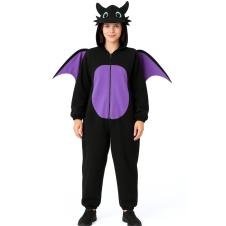 Disfraz de Dragon Negro mujer - Disfraces Como Entrenar a tu Dragon - Desdentado - Toothlees