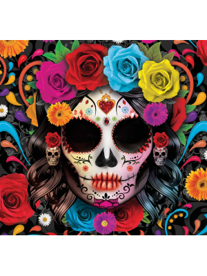 Servilletas de Catrina Colorida 20 unidades - Decoracion de Mesa Halloween