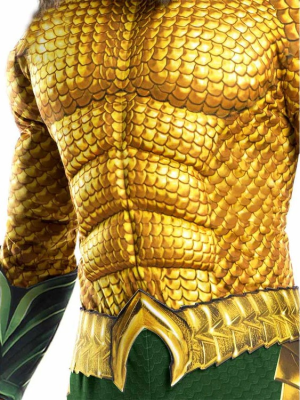 Disfraz de Aquaman Musculoso Deluxe para Hombre - Disfraces de Superheroes