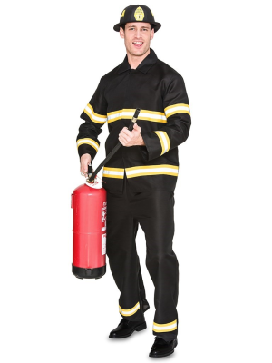 Disfraz De Bombero Negro