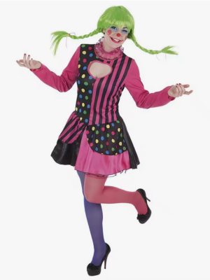 Disfraz De Joker Arlequin Rosa Mujer