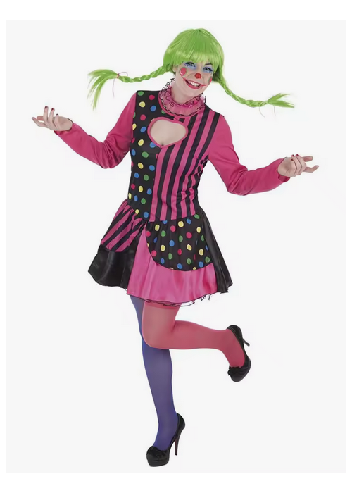 Disfraz De Joker Arlequin Rosa Mujer