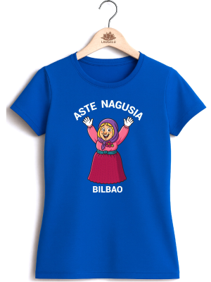 Camiseta Aste Nagusia Marijaia Mujer - Camisetas fiestas Bilbao - Camisas y Camisetas tradicionales mujer