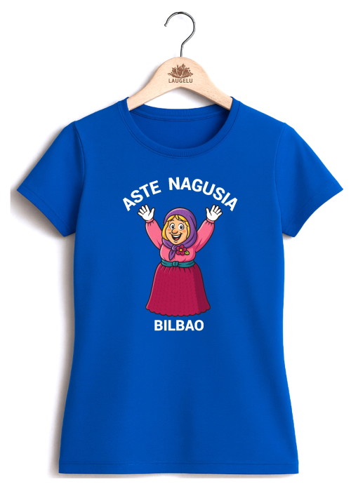 Camiseta Aste Nagusia Marijaia Mujer - Camisetas fiestas Bilbao - Camisas y Camisetas tradicionales mujer