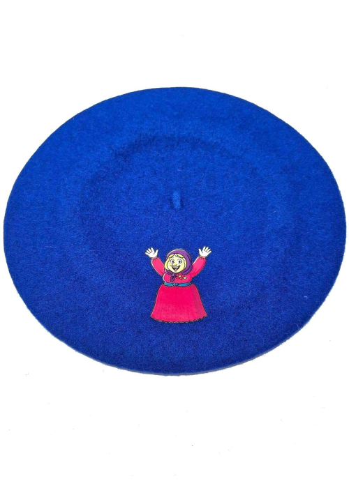 Comprar Txapela Marijaia Azul Adolescente - Complementos Fiestas de Bilbao