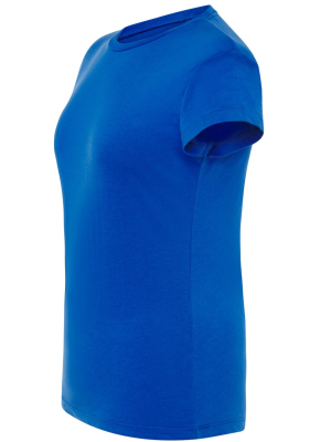 Camiseta Azul Mujer Manga Corta - Camisetas Basicas - Camisetas Adulto Manga Corta