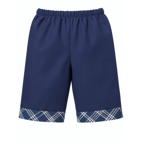 Pantalon Mahon corto Cuadros Arrantzale Hombre - Trajes Regionales Vascos