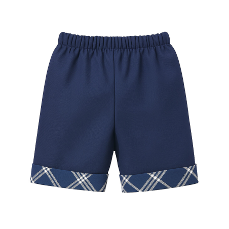 Pantalon Mahon corto Cuadros Arrantzale niño - Trajes Regionales Vascos