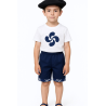 Pantalon Mahon corto Cuadros Arrantzale niño - Euskal Jantziak