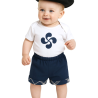Pantalon Mahon corto Cuadros Arrantzale Bebe - Euskal Jantziak