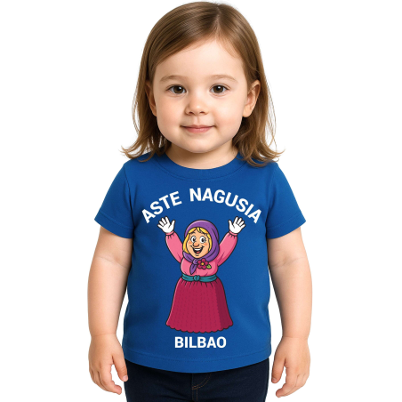 Camiseta Aste Nagusia Marijaia Bebe Niña - Camisetas Fiestas Bilbao