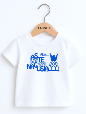 Camiseta Aste Nagusia Baldosa Marijaia Bebe - Camisetas Fiestas Bilbao - Blusones, Camisas y Camisetas Regionales