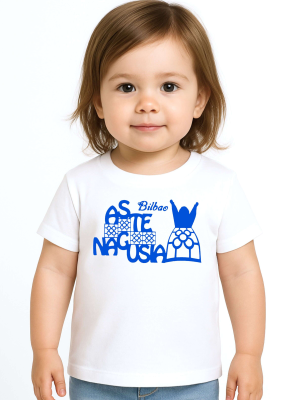Camiseta Aste Nagusia Baldosa Marijaia Bebe - Camisetas Fiestas Bilbao - Blusones, Camisas y Camisetas Regionales