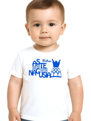 Camiseta Aste Nagusia Baldosa Marijaia Bebe - Camisetas Fiestas Bilbao - Blusones, Camisas y Camisetas Regionales