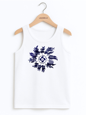 Camiseta Eguzkilore Cuadros Tirantes Blanca Infantil - Trajes Vascos - Camisas y Camisetas regionales Niño