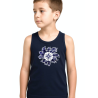 Camiseta Arrantzale Eguzkilore Lauburu Tirantes Azul Niño - Trajes Regionales Vascos