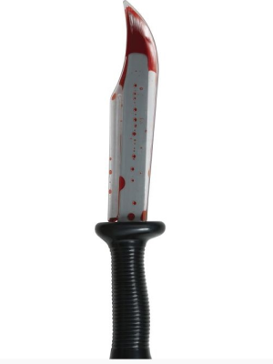 Cuchillo Con Sangre 34cm - Armas de Halloween