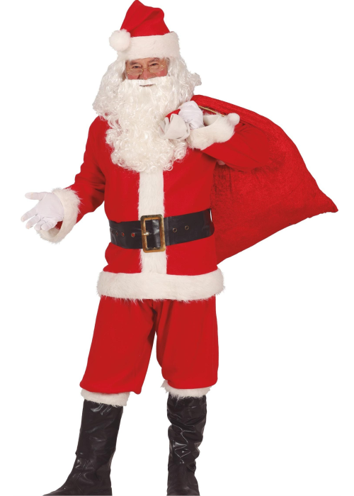 Disfraz De Papa Noel Deluxe - Disfraces Navideños para Hombres