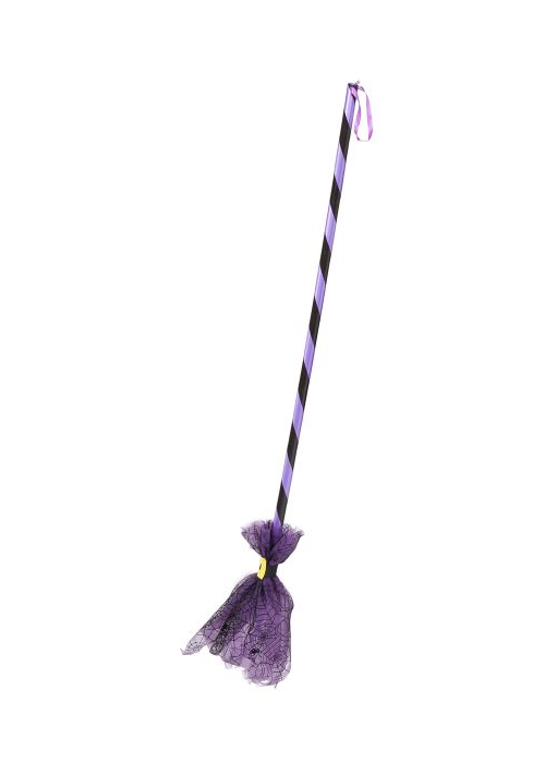 còpia de Escoba De Tul Rosa Y Morada
