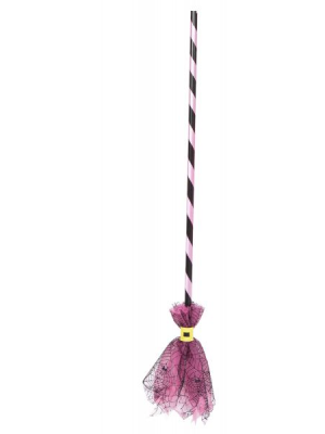 Escoba De Tul Rosa Y Morada