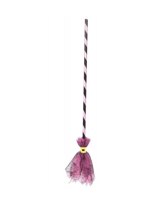 Escoba De Tul Rosa Y Morada