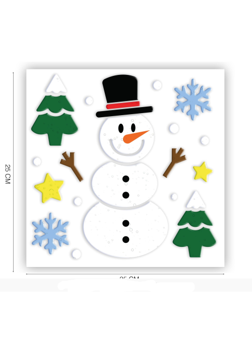 Meñeco de Nieve Decorativo De Gel - Complementos Navideños